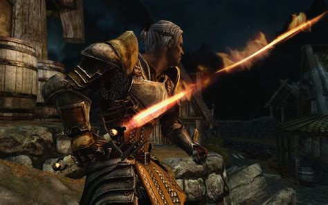 skyrim fire sword mod